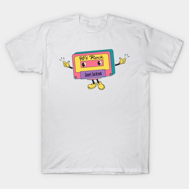 Music cassette man - Janet T-Shirt by Teropong Kota